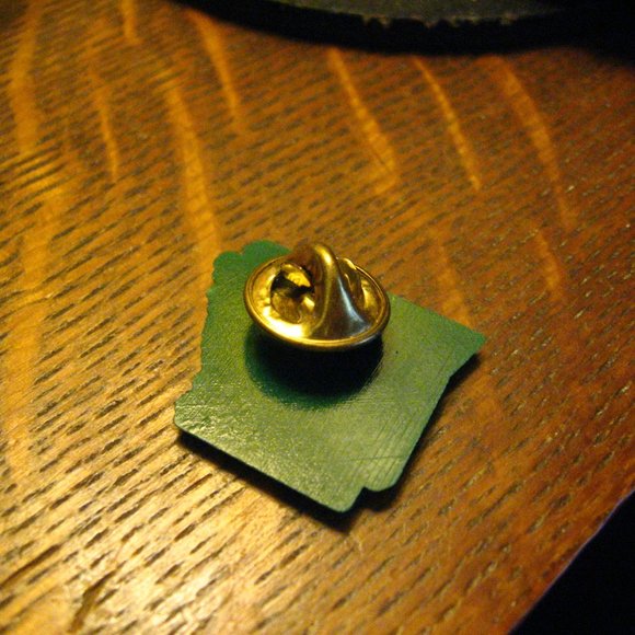 Arkansas USA Vintage Map Lapel Pin - Picture 3 of 4